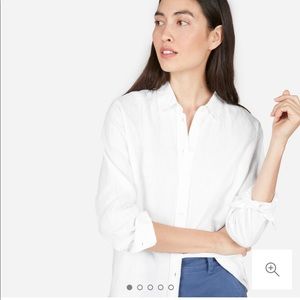 Everlane Linen Relaxed Shirt — sz. 6 — white